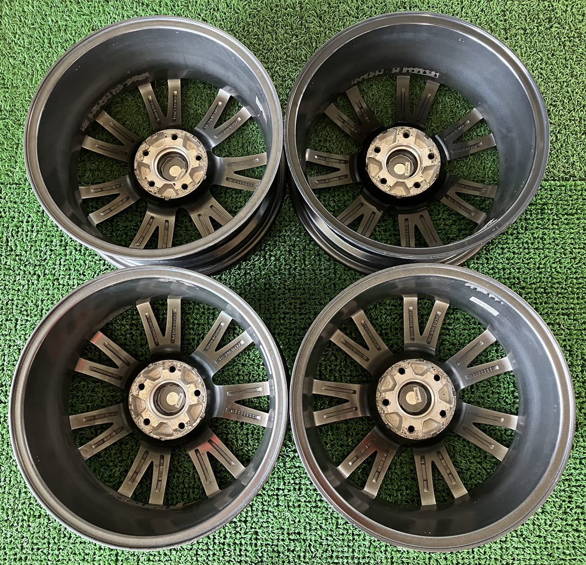 ★Weds VELVA KEVIN ウェッズ ヴェルヴァ 17インチ 17×7J +47 PCD114.3 5H ハブ:約73 4本Set 社外 アルミホイール 中古 ★送料無料_画像2