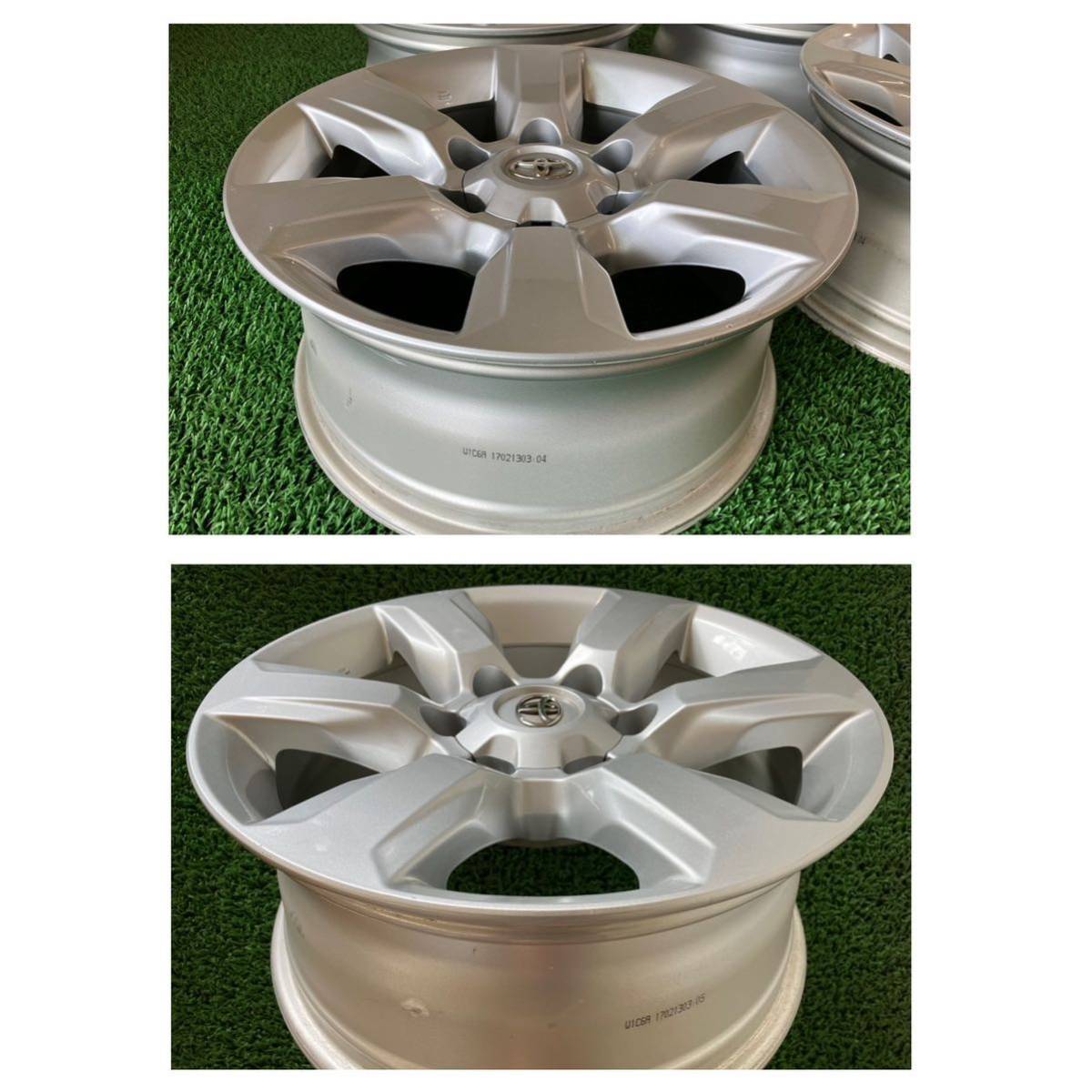 ★トヨタ TOYOTA 150系 ランドクルーザー プラド 純正 17インチ 17×7.5J +25 PCD139.7 6H 4本Set アルミホイール 中古 ★送料無料_画像6