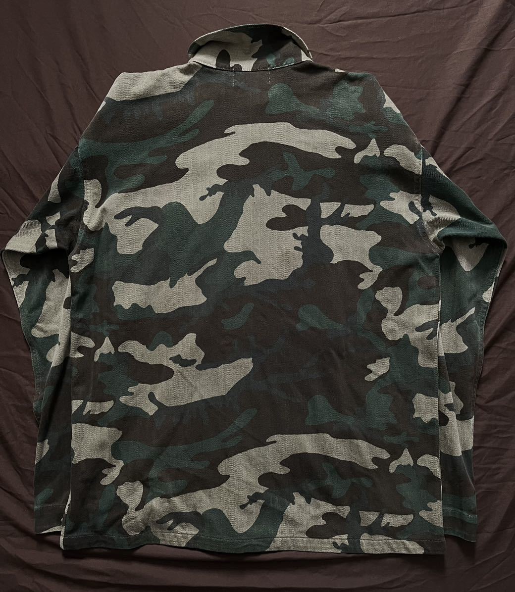 【名作】極美品 RRL WOODLAND CAMO MILITARY JACKET ダブルアールエル カモ ミリタリー カバーオール ジャケット 迷彩 米軍 M_画像5