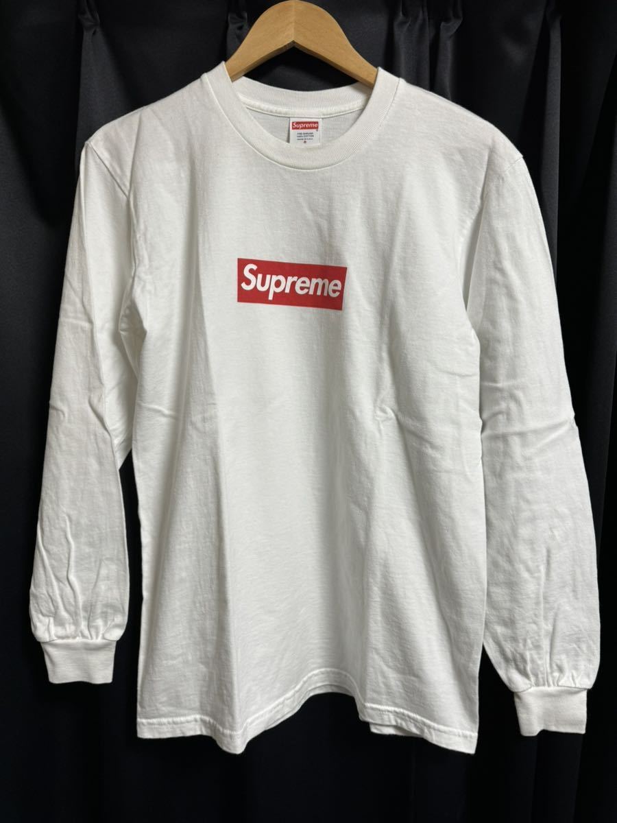 最終価格【美品】SUPREME Box Logo 20FW L/S Tee Black White セット売り S シュプリーム 黒 白 長袖Tシャツ ロンT ボックスロゴ box_画像2