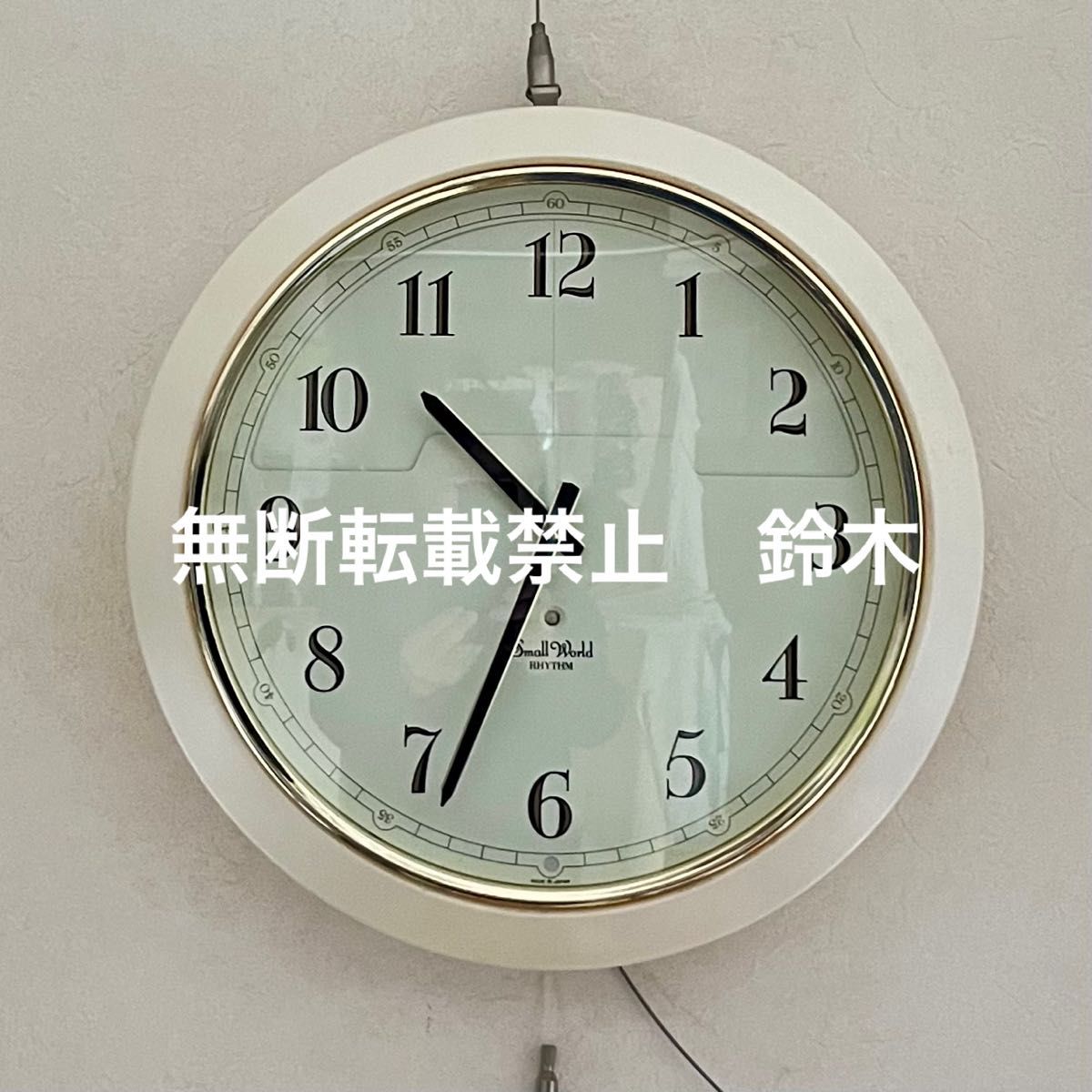 昭和のからくり時計　廃盤貴重品　完動品　4MH647RH  リズム時計 Small WORLD スモールワールド