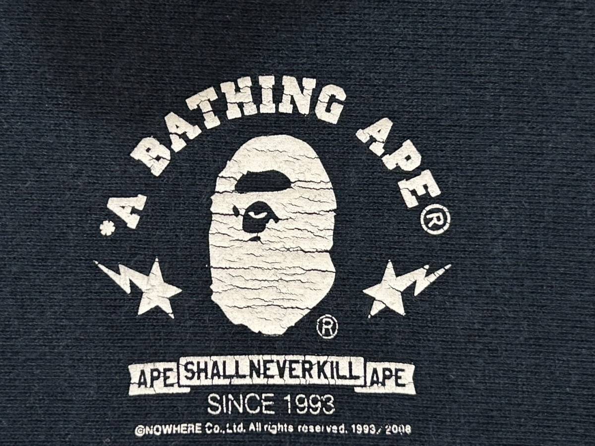 ＊アベイシングエイプ A BATHING APE MILO スウェット プルオーバーパーカー M　　　　　　 BJBD.B_画像4