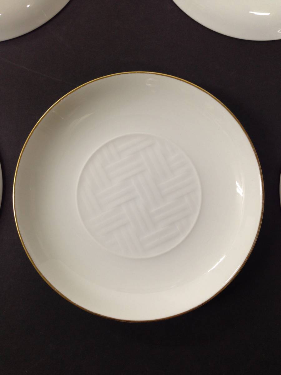 OKURA 食器 白 皿 10枚 ゴールドライン 大倉陶園_画像4