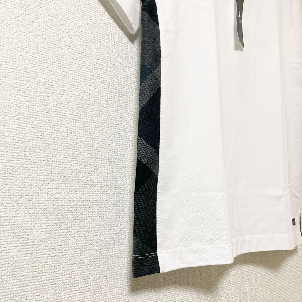 【新品タグ付・定価18,700円】ブラックレーベルクレストブリッジ 高級ポロシャツ M バーバリー BURBERRY BLACK LABEL CRESTBRIDGEの画像3