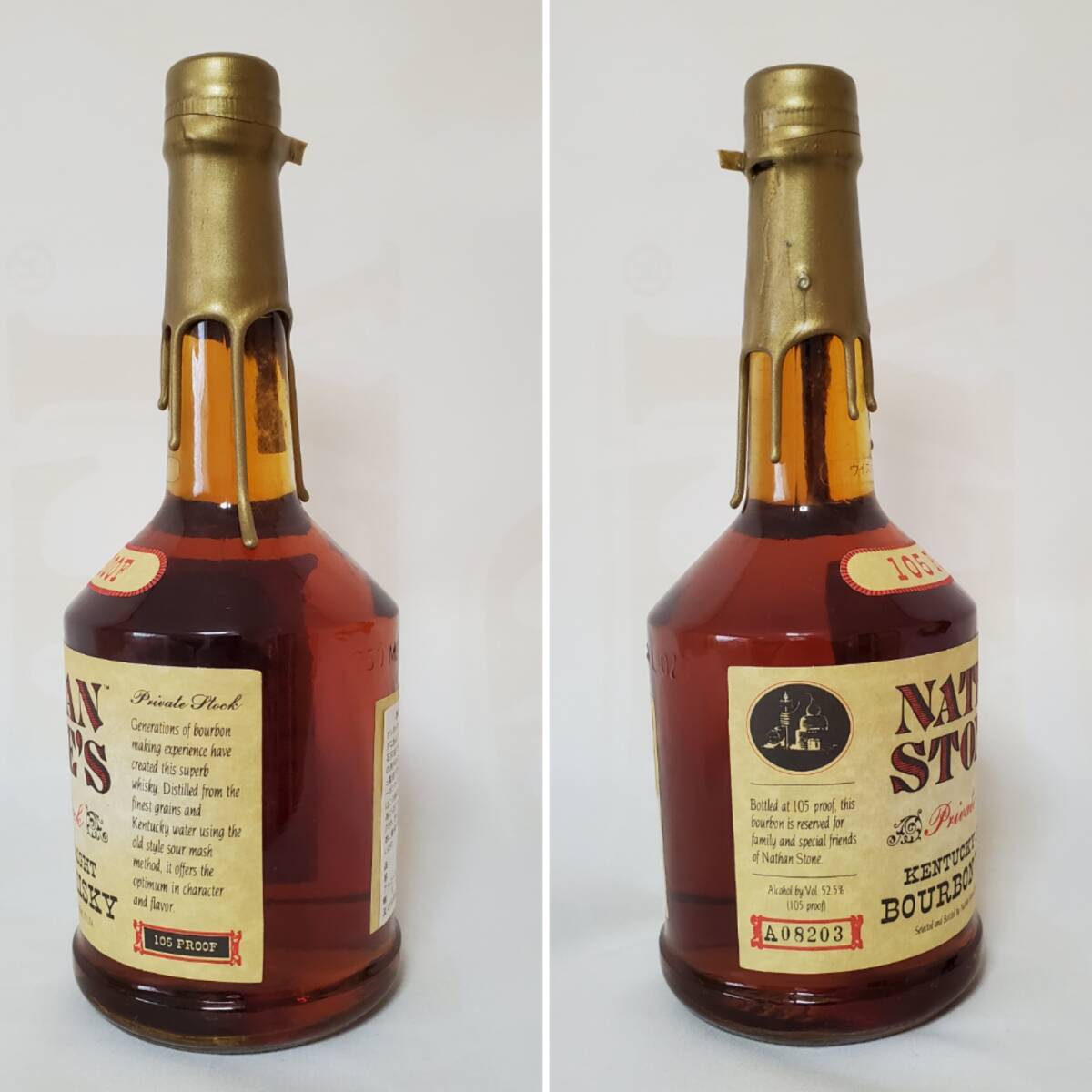 1990年限定 ネイサン ストーン NATHAN STONE'S 105Proof (52.5％) 750ml RIP VAN WINKLE_画像3