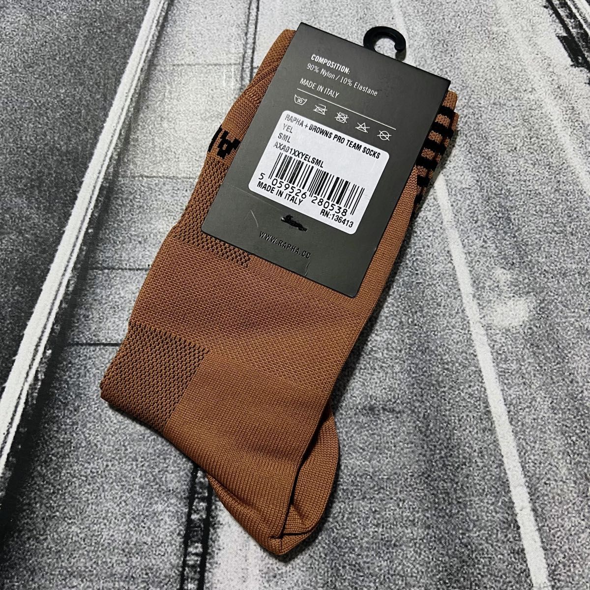 新品 Rapha 特別限定版 プロチーム ソックス Sサイズ ダークブラウン