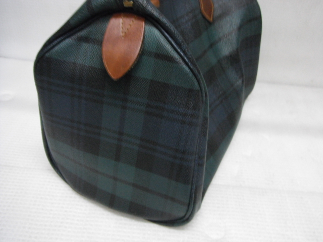 POLO Ralph Lauren Polo Ralph Lauren handbag Mini Boston bag check pattern non-standard-sized mail nationwide equal 710 jpy M5-B