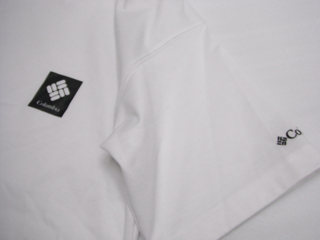 Columbia コロンビア 半袖 Tシャツ M ホワイト 白 ロゴ メンズ 定形外郵便全国一律250円 H10-Aの画像3