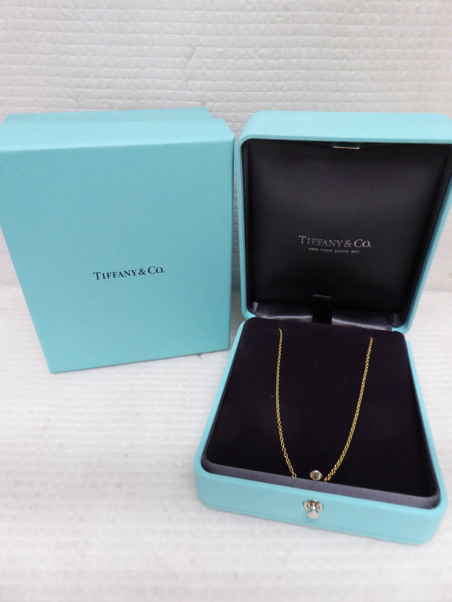 Tiffany&Co. ティファニー チェーン ネックレス Au750 K18 ゴールド 約45cm 約2.8g 定形外郵便全国一律350円 B1-A