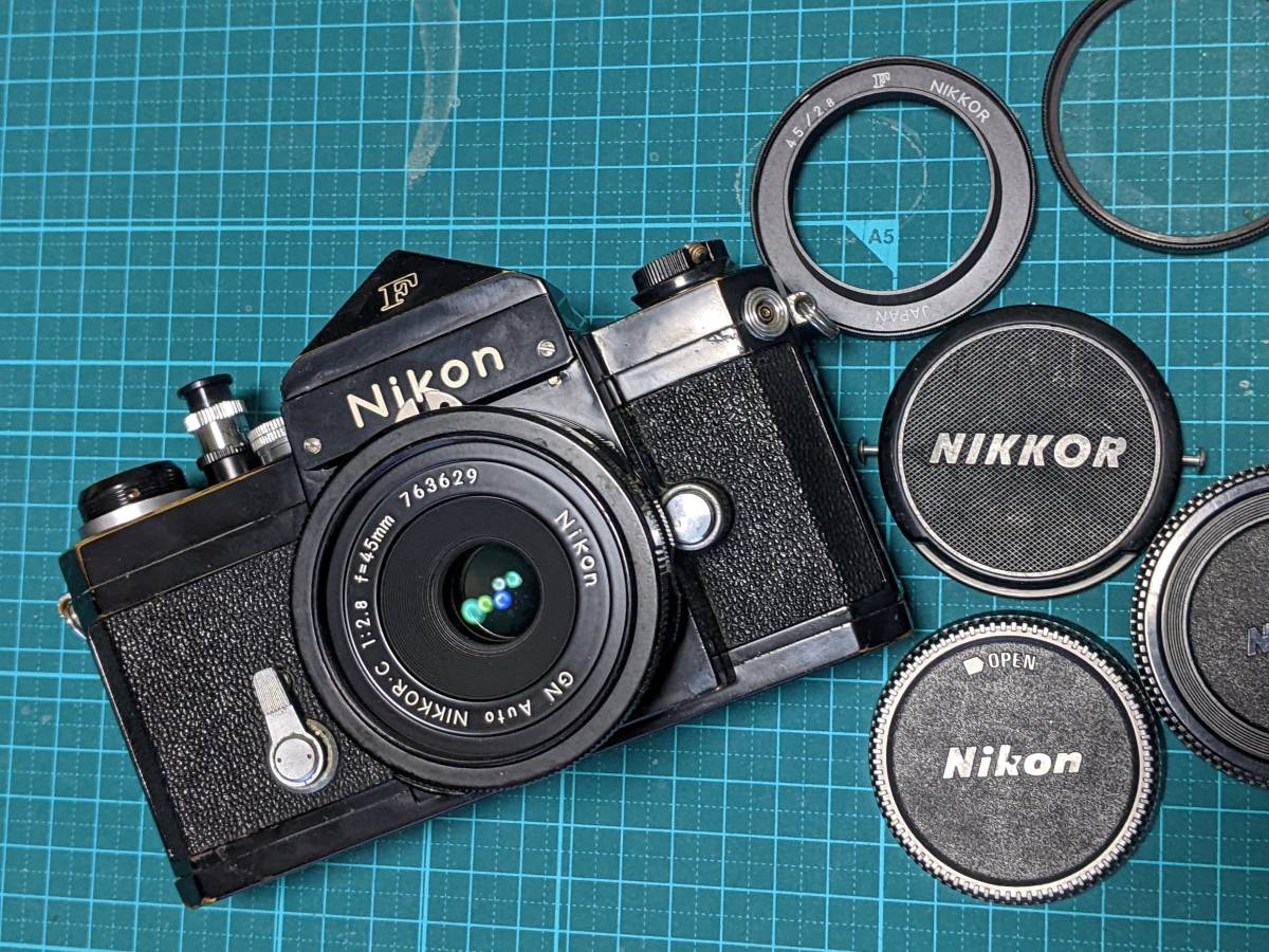 Nikon ニコン F アイレベル ブラック + GN AUTO NIKKOR 45mm f2.8 希少
