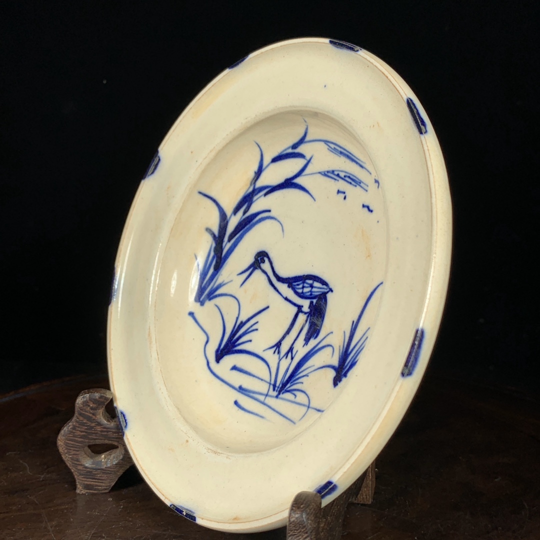 * rare article old warehouse * Tang kiln blue flower ..... record superfine . China old fine art era thing XF0219