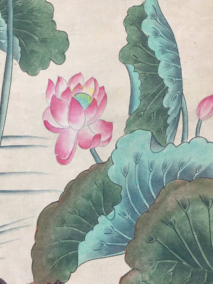 *珍品旧蔵*中国 ・明代画家 徐渭 花鳥画 中堂画 手絵画 材質：絹布 稀少珍品 古美術品LRF0226_画像6