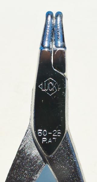 LUCKY 元祖 スナップリングプライヤー 50-2B 孔用 曲爪 青 ⑲ 全長160mm 先端の太さ 1.8φ 使用範囲25－40mm_画像3