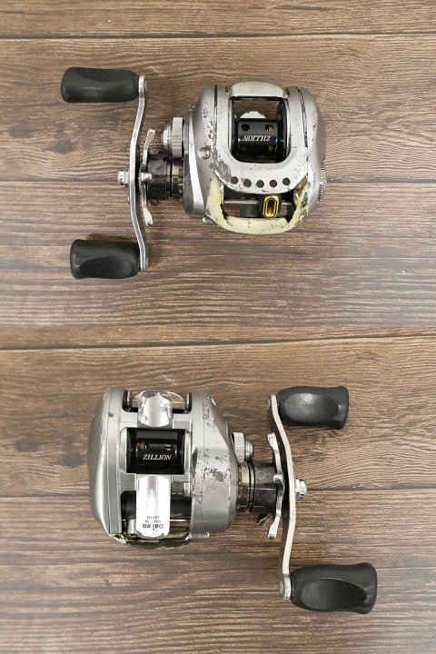 ○D) 3点セット!ベイトリール/SHIMANO Scorpion DC 7/Daiwa 100P CRAZY CRANKER/Abu　REVO BIGSHOOTER COMPACT REV03 BC【難あり】_画像3