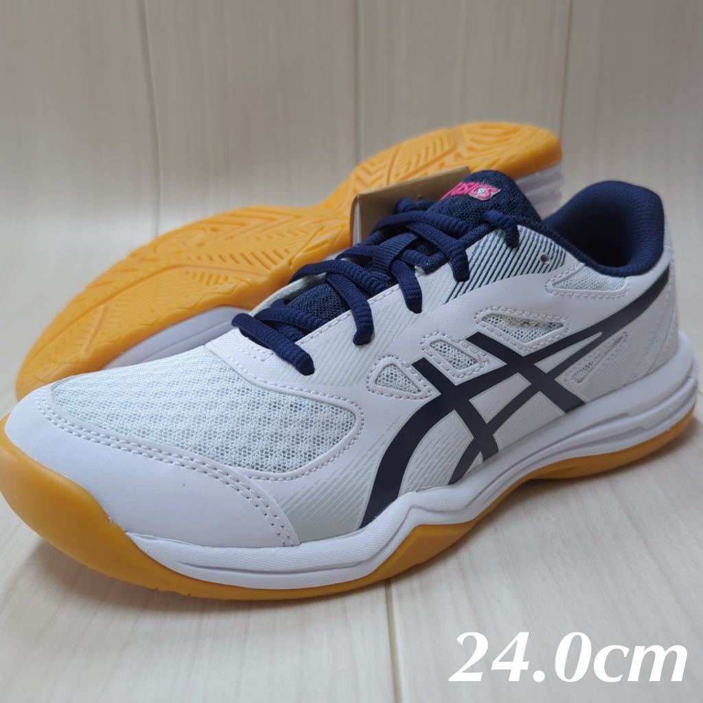 Asics волейбольная обувь Up Court 5GS White X Navy 24.0 Scm New