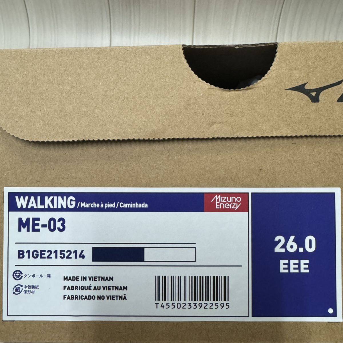  Mizuno walking shoes ME-03 B1GE215214 26.0cm new goods 