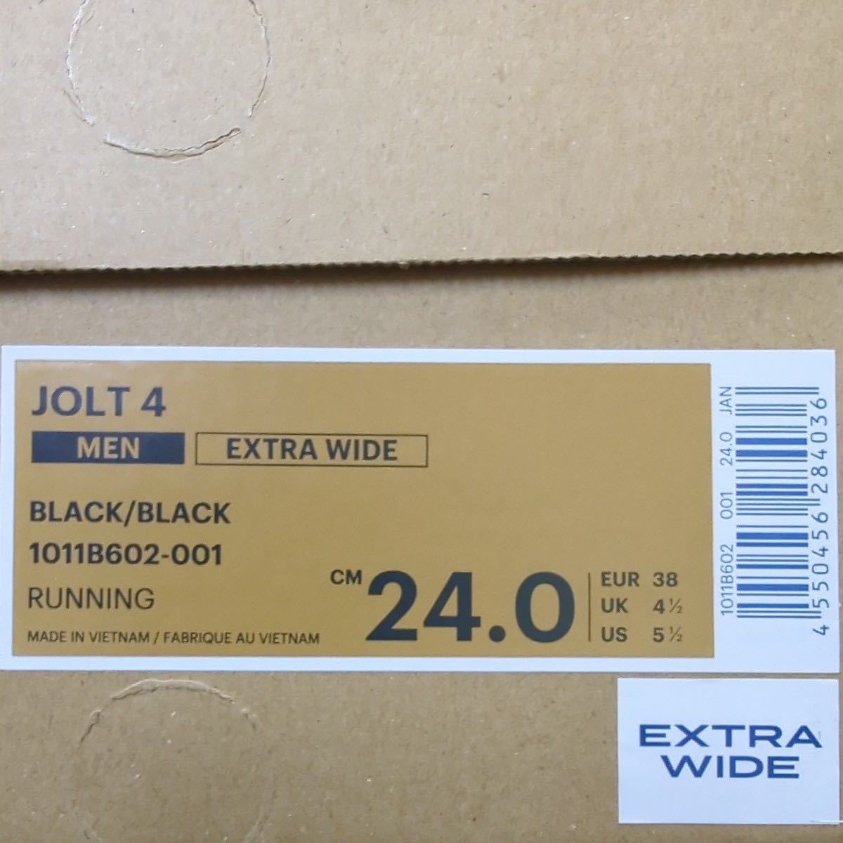 アシックス　1011B602-001　JOLT４　24.0cm　新品