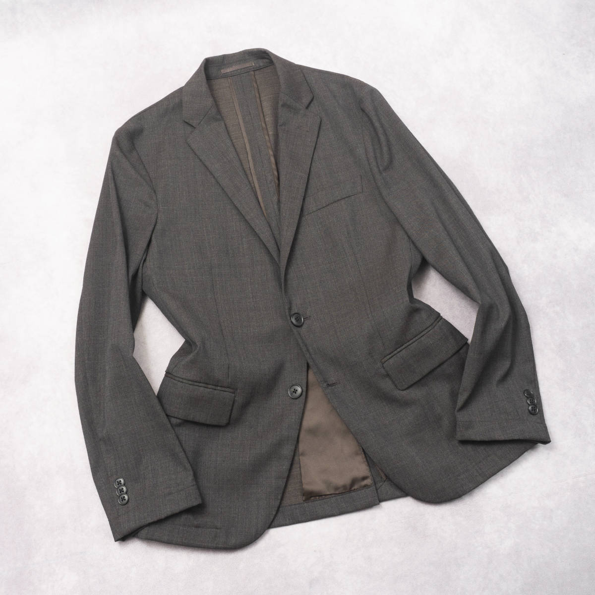 SOLOTEX material [ Arrows GLR] Anne navy blue jacket S size Brown spring summer tailored lining none men's control 144