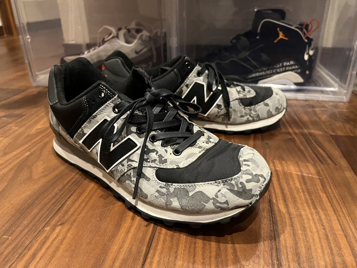 NEW BALANCE ニューバランス ML574 CBA 限定 アーバンノイズコレクション 黒 灰色 ブラック グレー カモフラージュ 迷彩柄 スニーカー 28.5_画像4