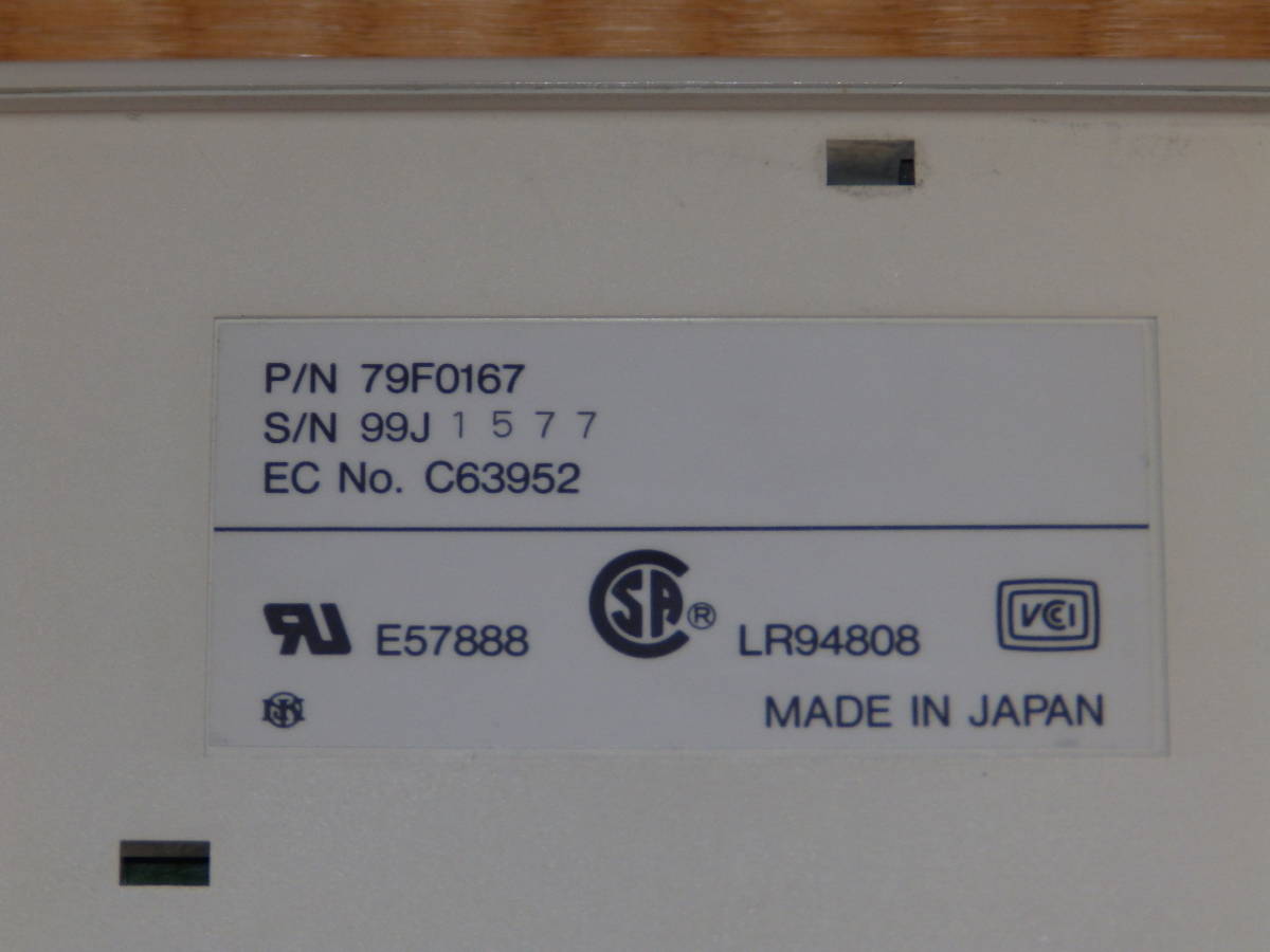 IBM　キーボード　5576-A01　79F0167 PS2　ケーブル付き　ジャンク_画像3