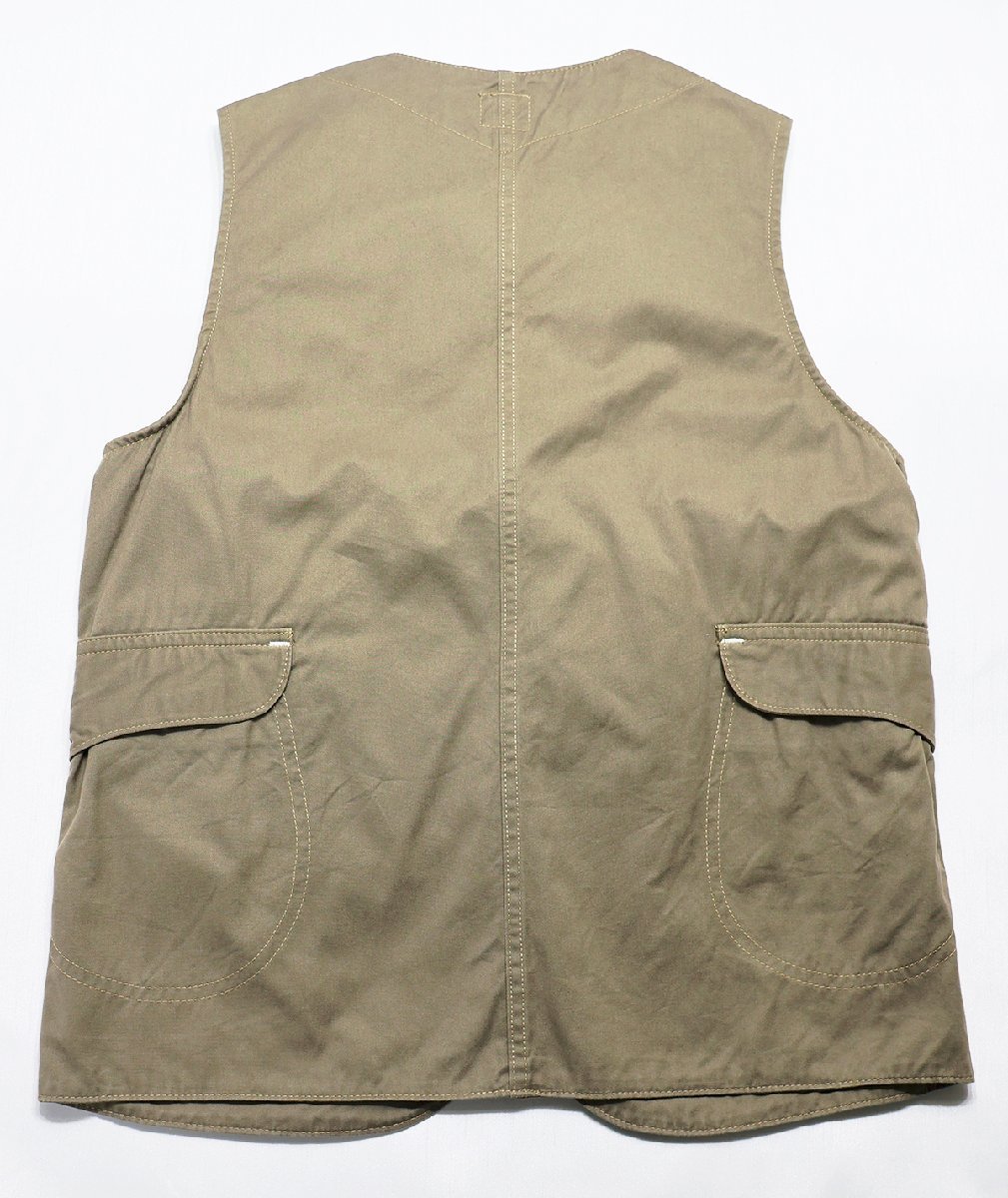 POST O'ALLS (ポストオーバーオールズ) ROYAL TRAVELER VEST / USA製 ロイヤルトラベラーベスト コットンツイル 美品 カーキ size XSの画像2