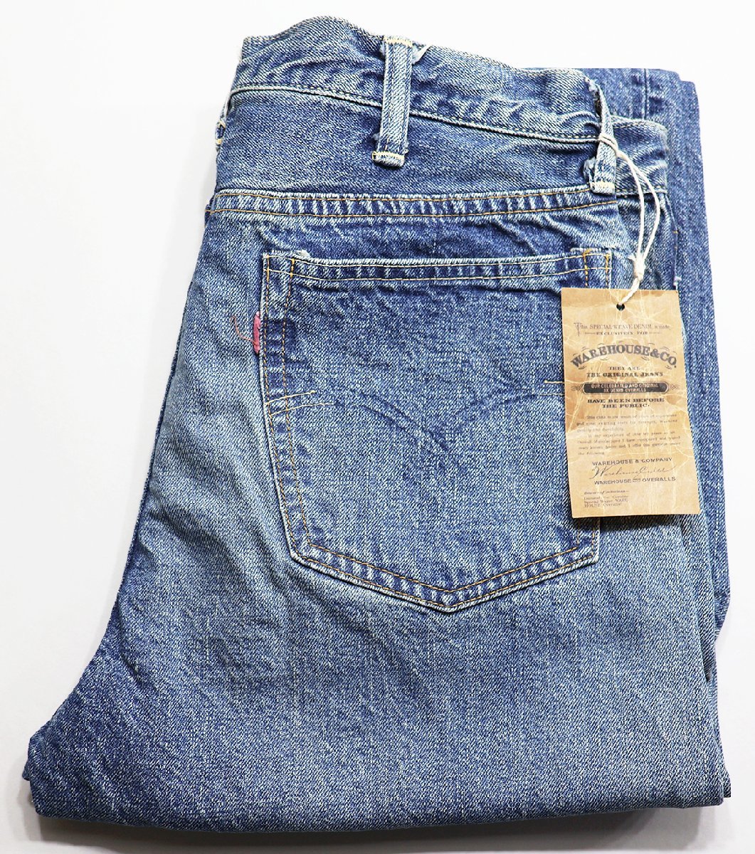 Warehouse (ウエアハウス) 2ND-HAND Lot 1606 USED WASH (淡) / セコハン ユーズドウォッシュ デニムパンツ 未使用品 w32_画像1