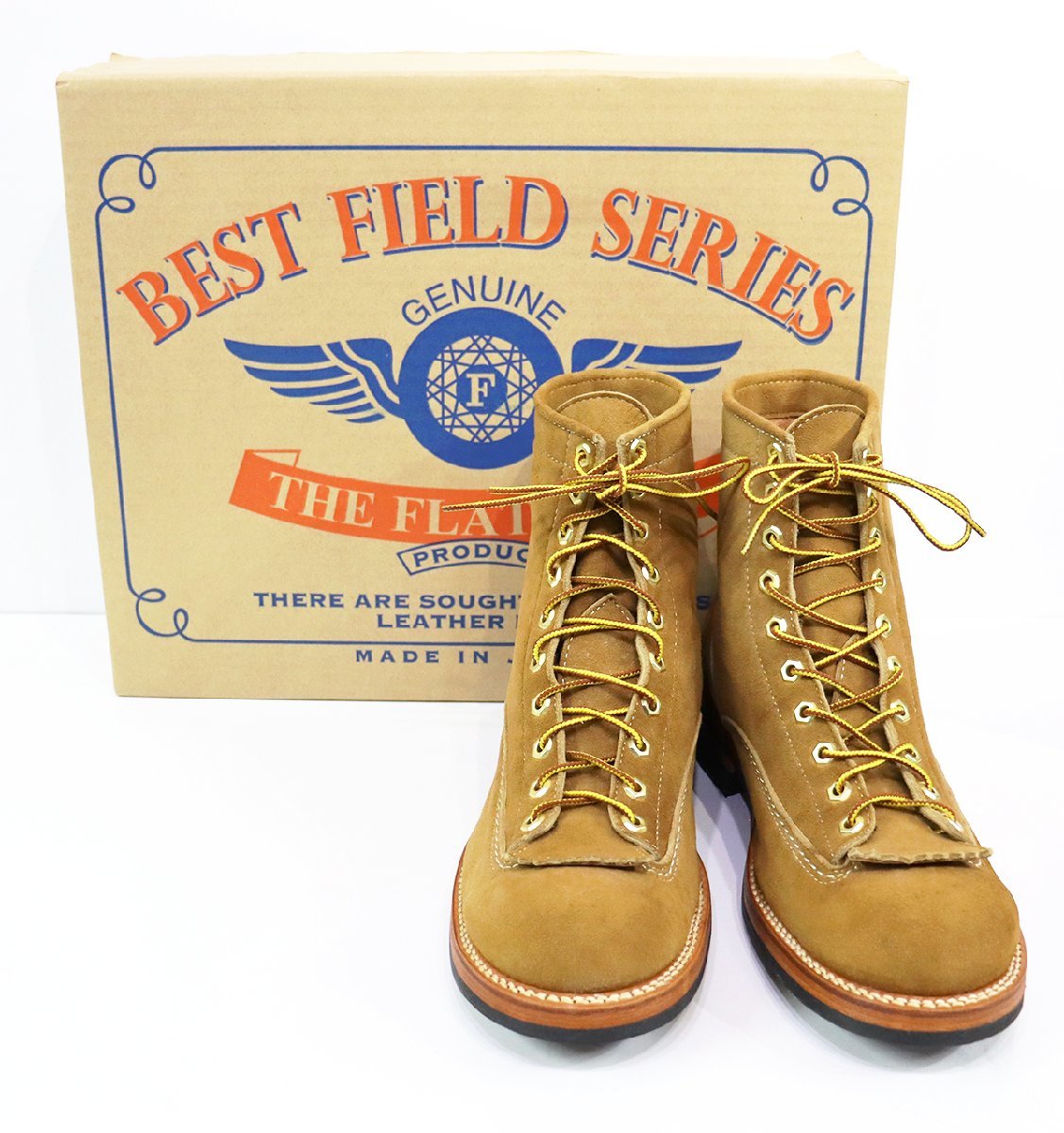 THE FLATHEAD (フラットヘッド) Deer Skin Boots / ディアスキン ブーツ SKB-02 極美品 SMOKE size 27.5cm / スエード / スモーク