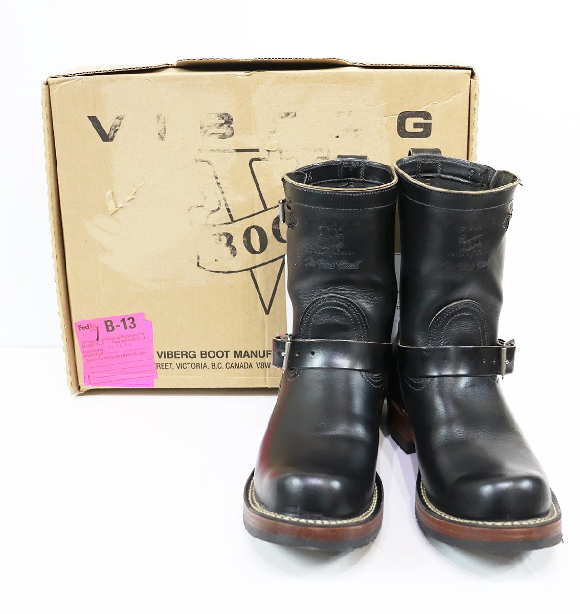 VIBERG × FLATHEAD (ヴァイバーグ × フラットヘッド) Style 83 Engineer Boots / ホースハイド エンジニアブーツ 美品 size 9.5EE