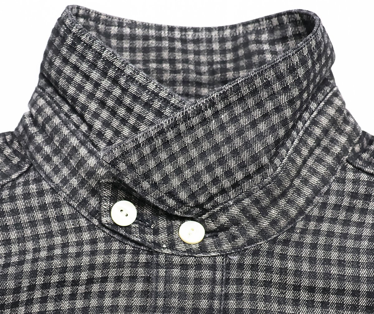 Dapper's (ダッパーズ) Classical One Pocket Pullover Work Shirts with Chinstrap / ワンポケット プルオーバーワークシャツ 極美品 BLK_画像5