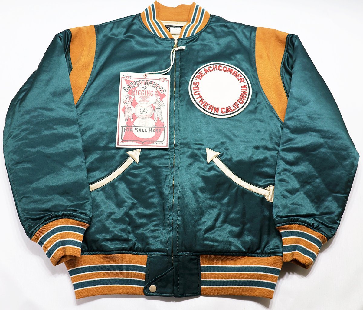 BARNSTORMERS (バーンストーマーズ) Warm-Up Jacket “BEACH COMBER” / ウォームアップジャケット ビーチコンバー J16-01PBSP 未使用品 L_画像1