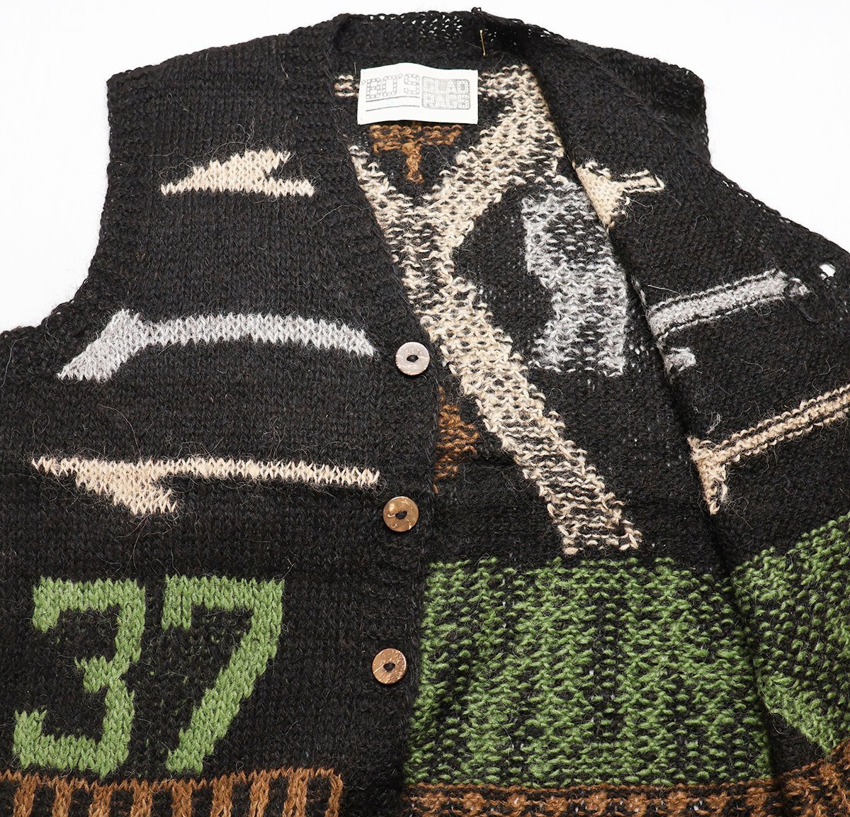 Bo's Glad Rags (ボーズグラッドラグス) 1960s 'Bo's Vest “Monterey 37-67” ニットベスト K17-03BB 未使用品 S / バーンストーマーズ_画像3