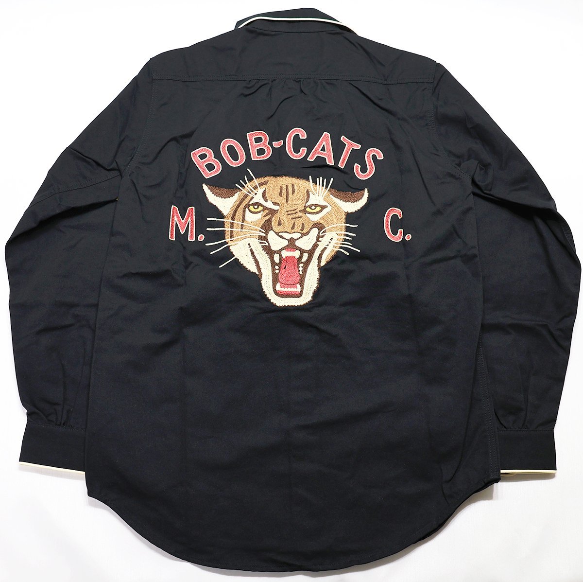 The Groovin High (グルービンハイ) Motorcycle Western Shirt “BOB-CATS M.C.” / モーターサイクル ウエスタンシャツ 未使用品 size S