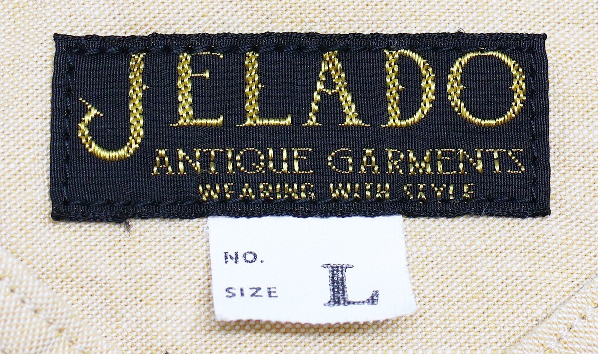 JELADO (ジェラード) Stand Collar Shirt “Ellis” / スタンドカラーシャツ エリス AG62102 未使用品 イエロー size L_画像6