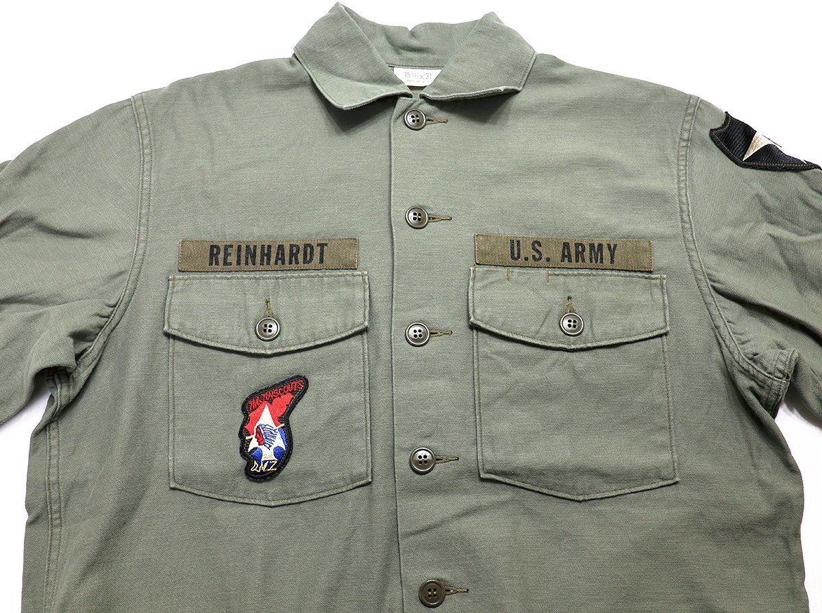 BuzzRickson's (バズリクソンズ) UTILITY SHIRT / ユーティリティシャツ “DEMILITARIZED ZONE” BR28662 美品 オリーブ size Mの画像3