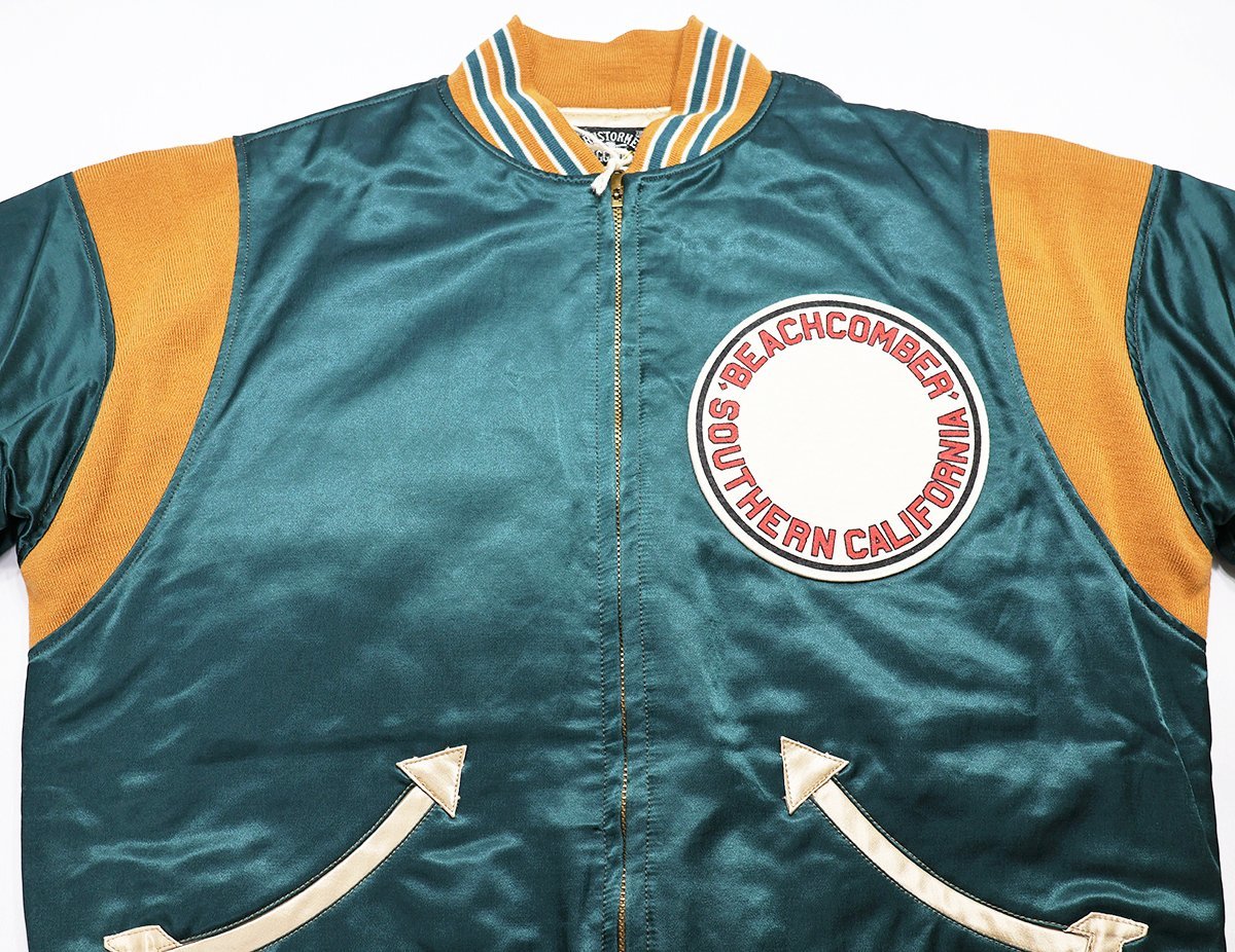 BARNSTORMERS (バーンストーマーズ) Warm-Up Jacket “BEACH COMBER” / ウォームアップジャケット ビーチコンバー J16-01PBSP 未使用品 L_画像4