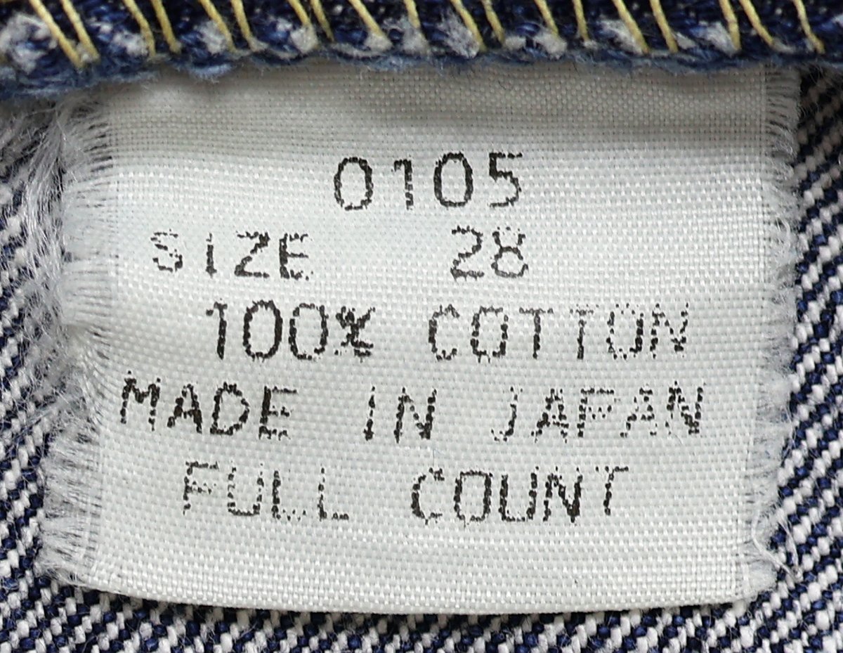 Fullcount (フルカウント) Lot 0105 Loose Straight / ルーズストレートジーンズ インディゴ w28 / 旧仕様 / デニムパンツ_画像9