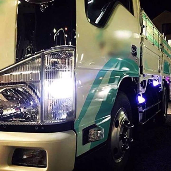 24V S25 LED 9連 平行ピン マーカー球 トラック用 大型車用 ホワイト 2個セット_画像4