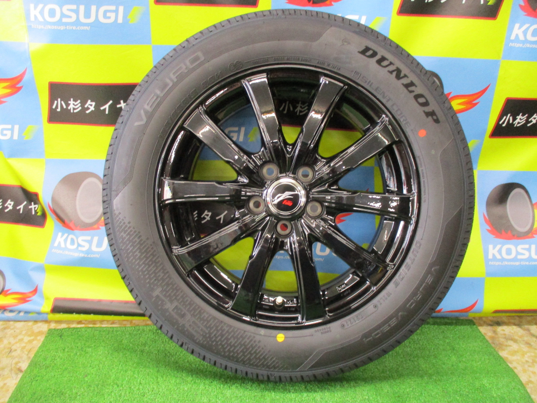 １５インチ新品セット♪　185/65R15　ダンロップ　ビューロ　VE304　6-15　5H100　+43　FANG_画像1