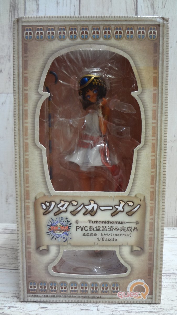 066A quesQ 英雄*戦姫GOLD ツタンカーメン 1/8【中古・未開封】_画像1