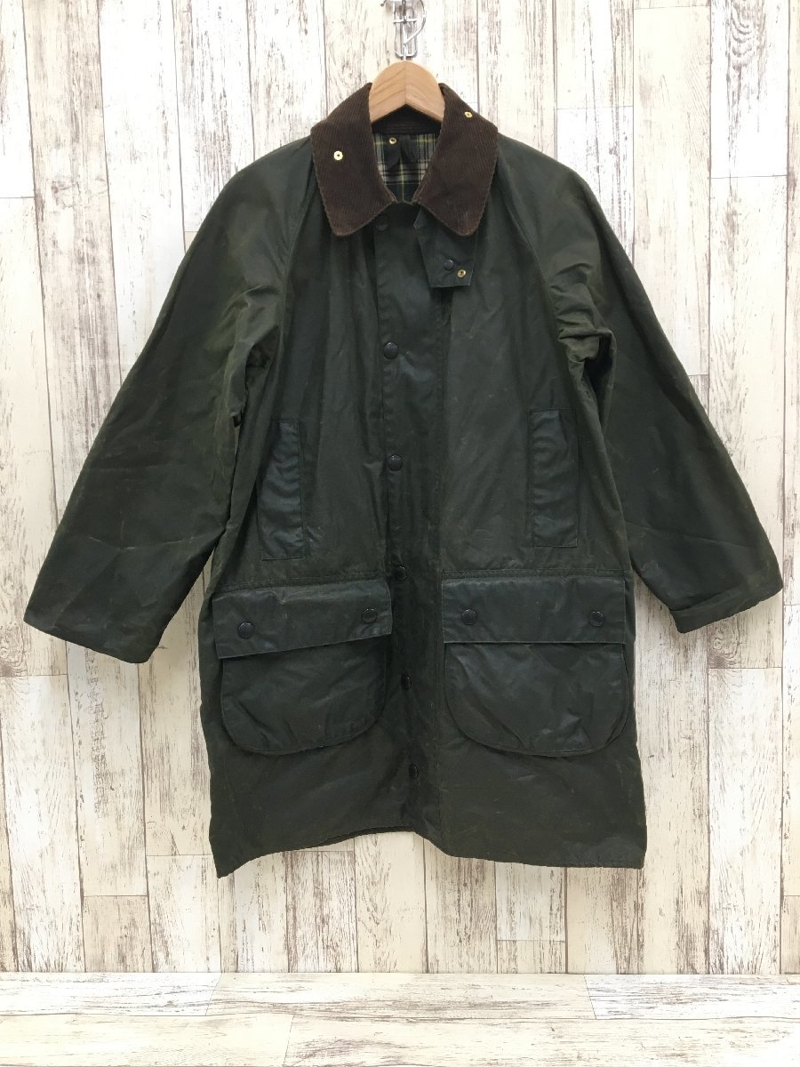 130B Barbour GAMEFAIR JACKET WAX バブアー ゲームフェアジャケット ワックス【中古】_画像1