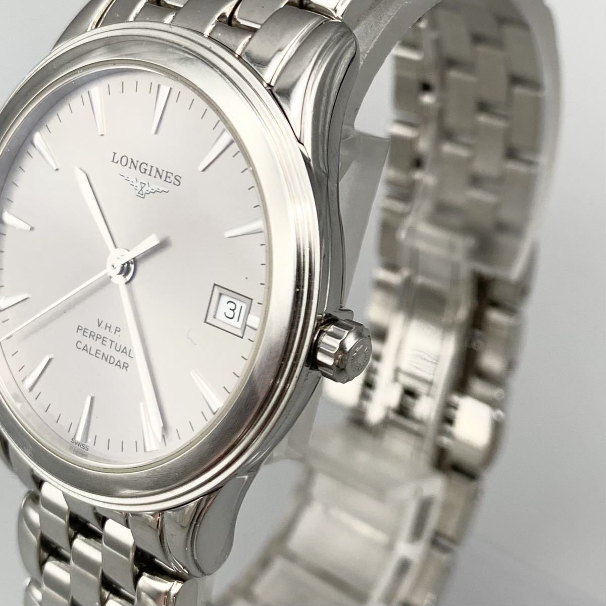 腕時計メンズ電池交換済みロンジンLONGINESアナログQuartz中古 腕時計メンズ電池交換済みロンジンLONGINESアナログQuartz中古