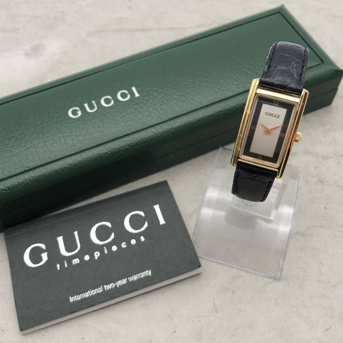 FN11220T【電池交換済み】GUCCI グッチ 2600L QUARTZ クォーツ レディース 腕時計 稼働品 現状出品【早い者勝ち!!】_画像1