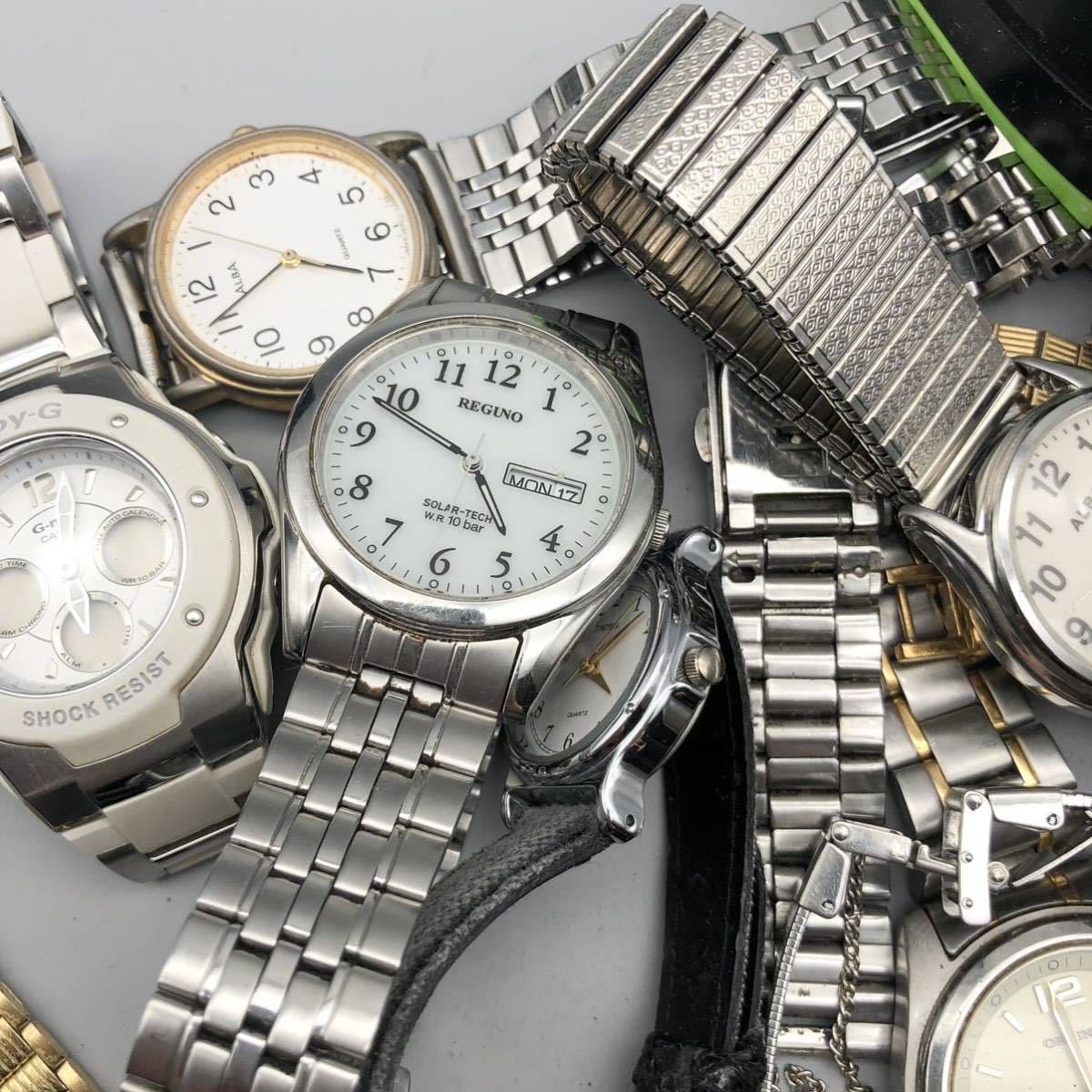 FN11499P【売り切り!!】 CASIO SEIKO クォーツ メンズ レディース 腕時計 まとめ 30本セット 総重量 約 1530g 【ジャンク】_画像6