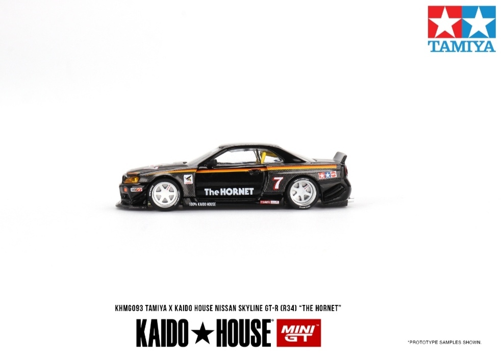 即決！ KAIDO★HOUSE x トゥルースケール ミニGT 1/64 日産 スカイライン GT-R R34 TAMIYA x KAIDO HOUSE ホーネット 093 新品・未開封品_画像5