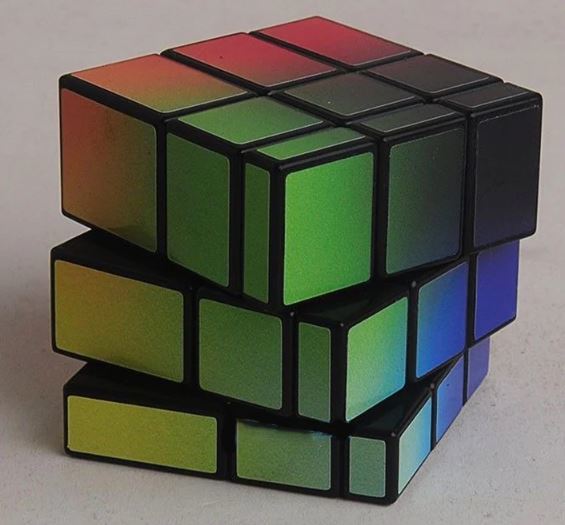 【Black】子供のためのレインボーマジックキューブ、ツイスティパズル、子供のための教育玩具、3x3x3_画像2