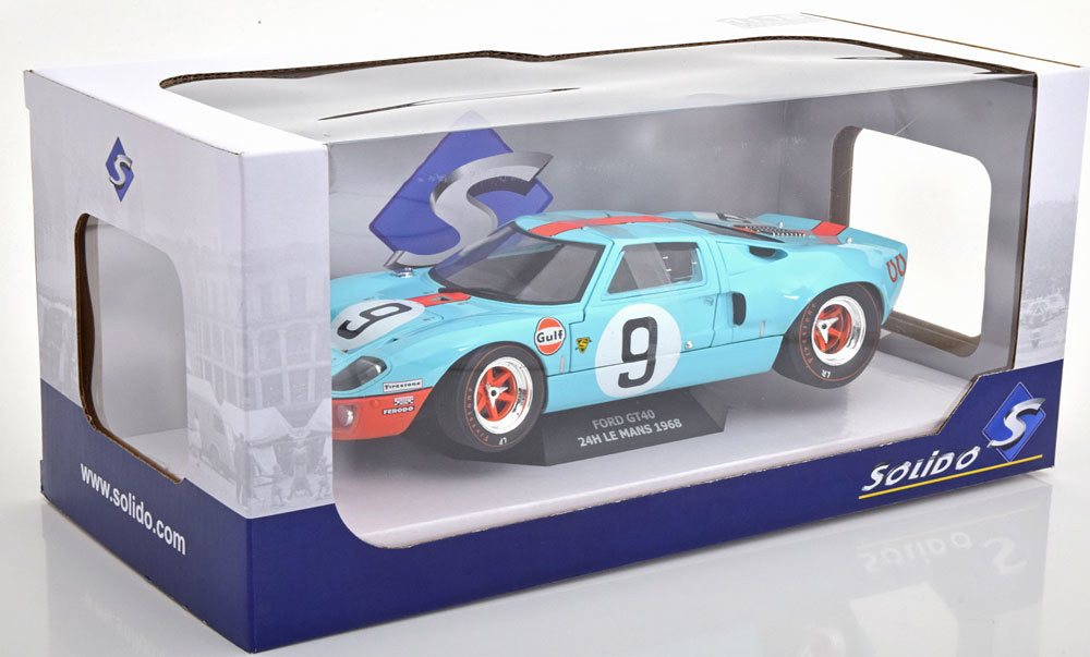  Solido 1/18 Ford GT40 Ла Манш 24H 1968 победа #9 Rodriguez / Bianchi SOLIDO FORD Winner 24h LeMans S1803001