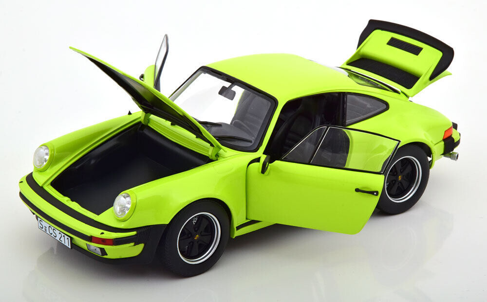 ノレブ 1/18 ポルシェ 911 ターボ 3.0 1976 ライトグリーン NOREV PORSCHE 911 TURBO 3.0 フル開閉_画像3