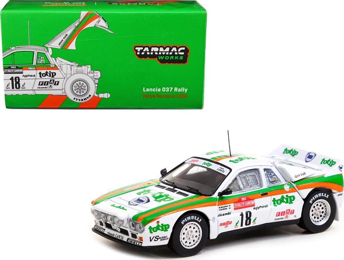 ターマックワークス 1/64 ランチア 037 ラリー サンレモ 1983 Tarmac Works Lancia Rally Sanremo ミニカーの画像1