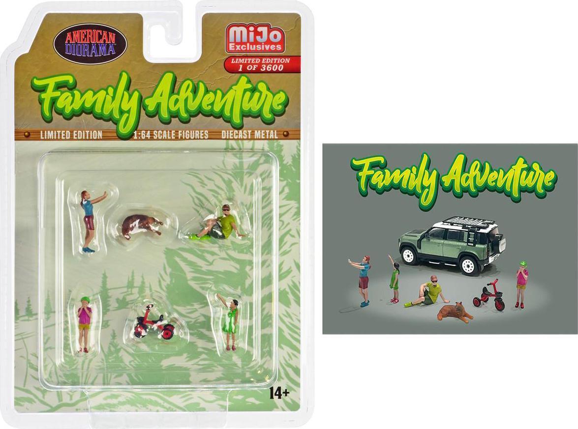 アメリカン ジオラマ 1/64 フィギア ファミリー アドベンチャー American Diorama Figure Family Adventure Set フィギュア_画像3