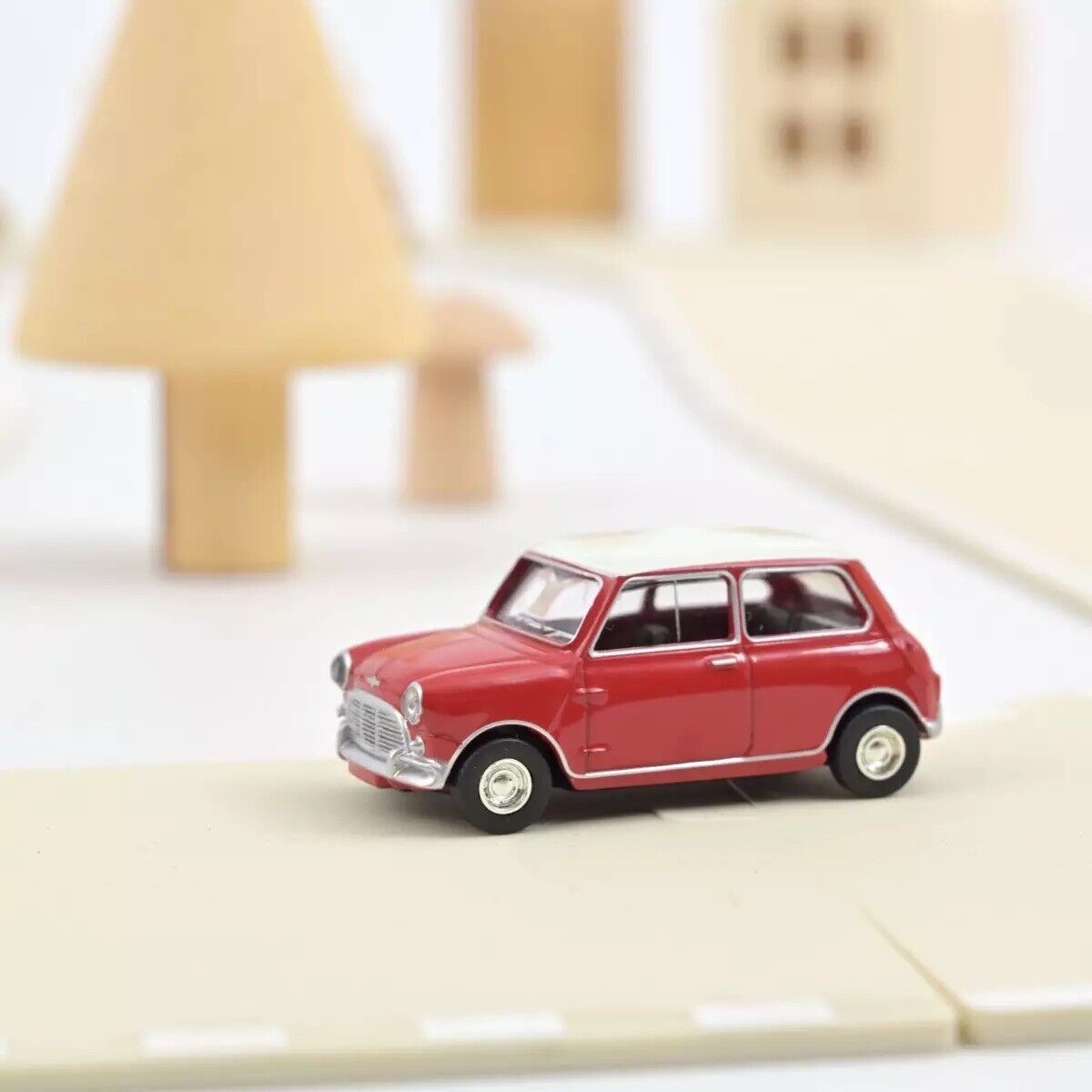 ノレブ 1/54 ミニクーパー S 1964 レッド ホワイトルーフ NOREV MINI COOPER ミニカーの画像2